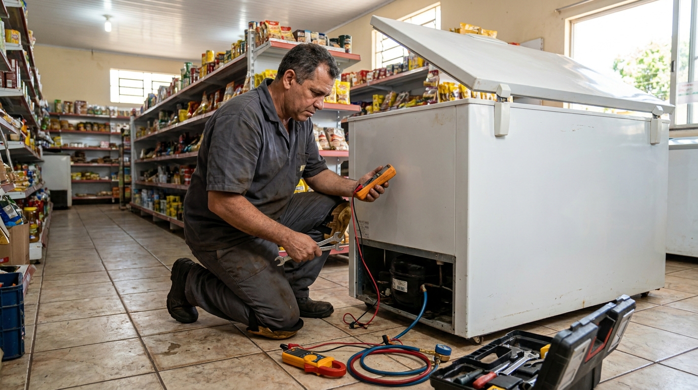 Freezer que não congela em Ananindeua‑PA
