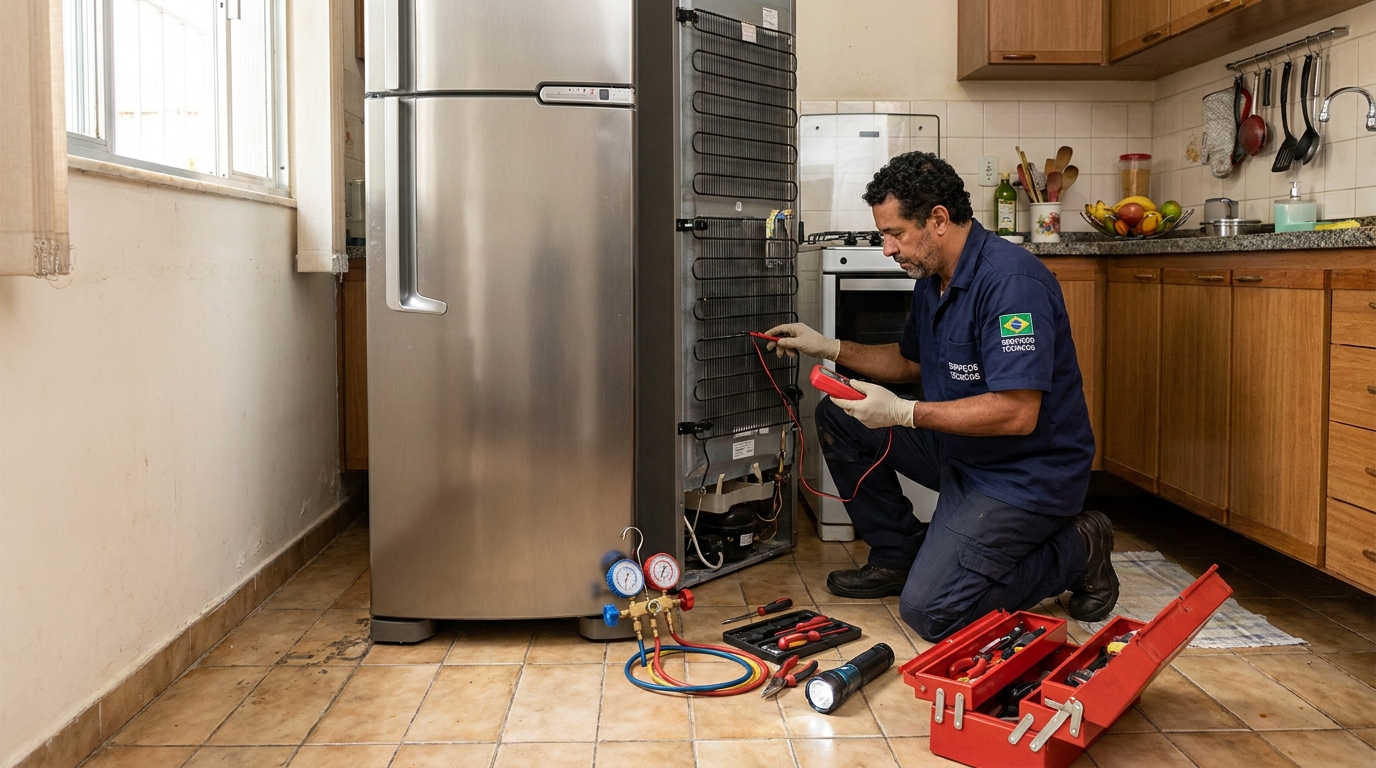 Manutenção de geladeira em Jundiaí‑SP